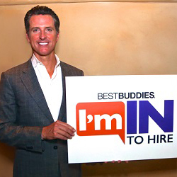 California Lt. Gov. Gavin Newsom pledges #ImInToHire.